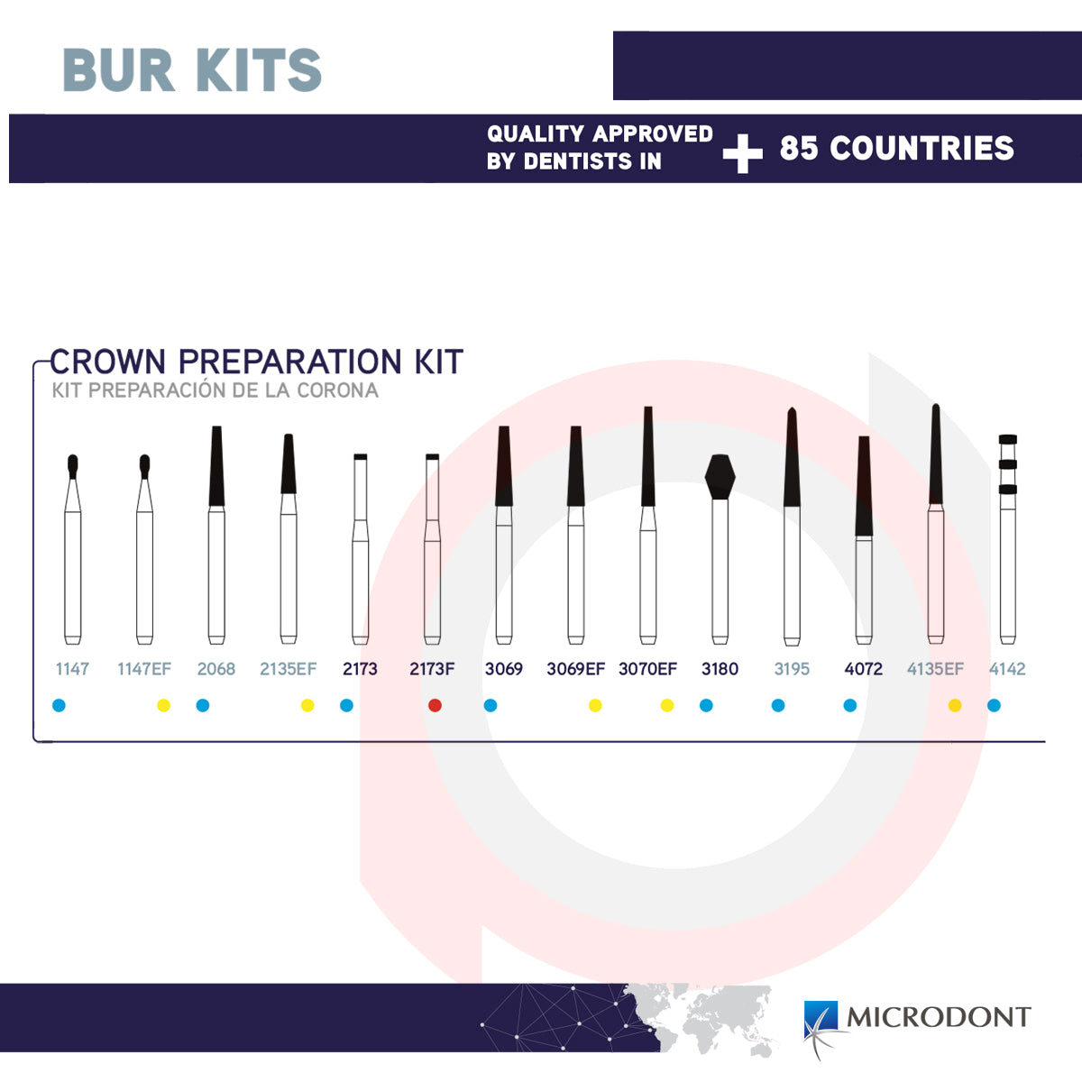 Burs Kit FG Crown Preparation