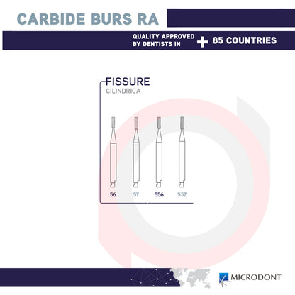RA Carbide Burs Straight Fissure