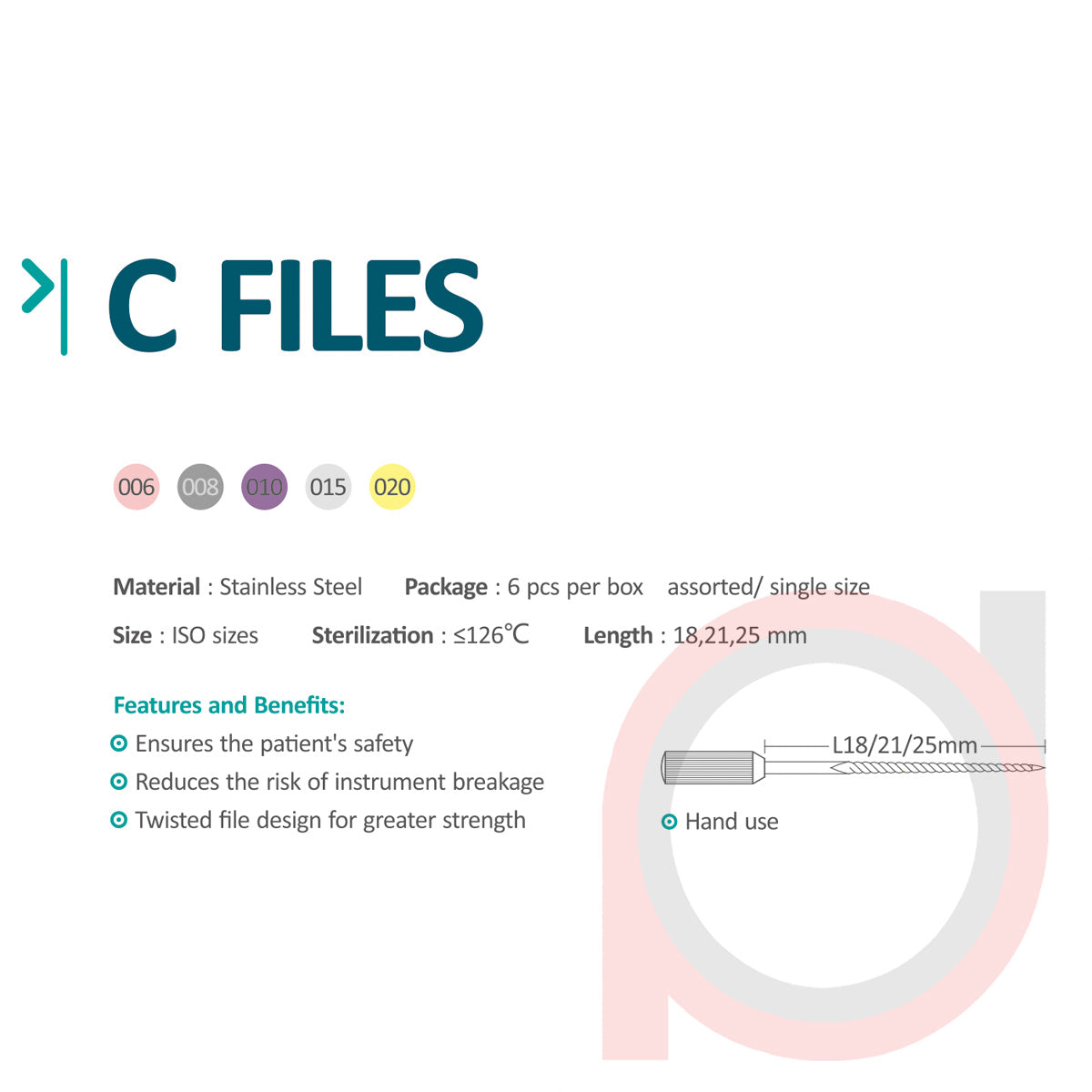 C- Files Stainless Steel