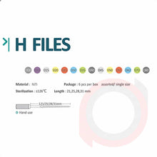 Load image into Gallery viewer, H-Files Ni-Ti
