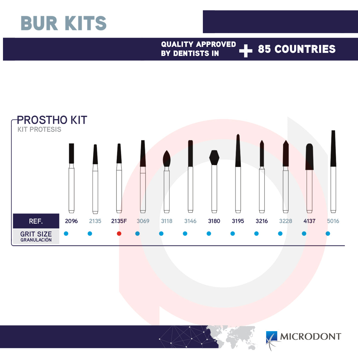 Burs Kit FG Prosthodontic