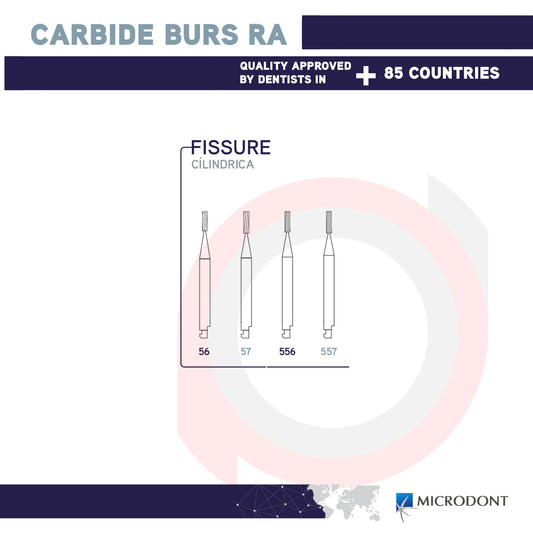 RA Carbide Burs Straight Fissure