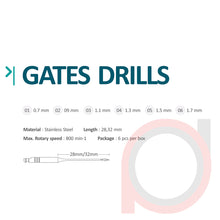 Load image into Gallery viewer, Gates Drills Stainless Steel
