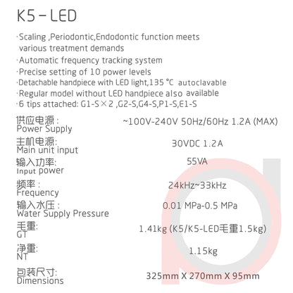 Ultrasonic Scaler K5 LED